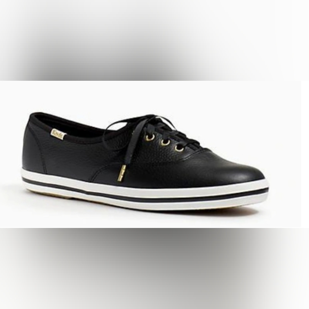 Kate Spade x Keds Black Leather Womens Shoes